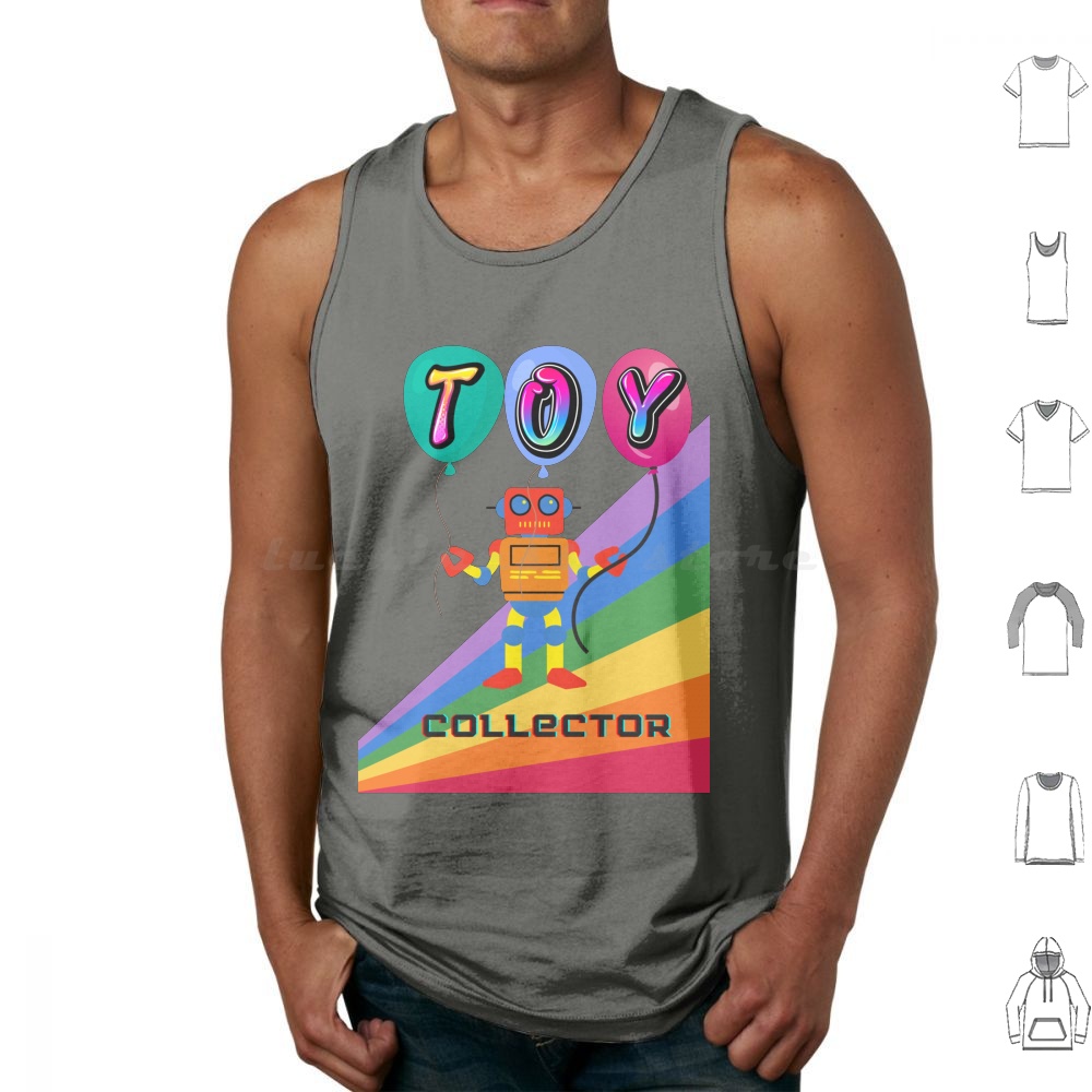 Vintage Toys Collector - Toy Collector Tanktops Print Katoen Actiefiguren
