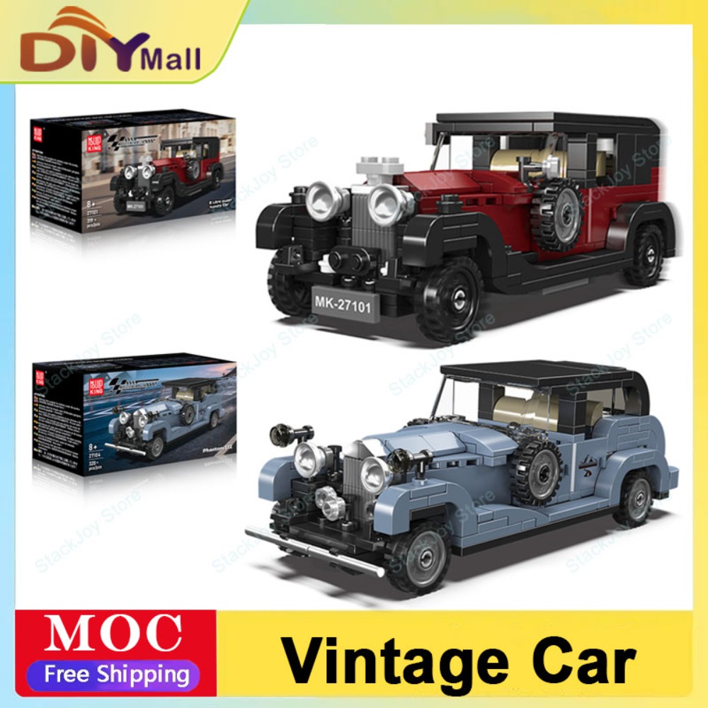 Vintage Toys Collector - Mold King Luxe Vintage Racewagen Bouwstenen