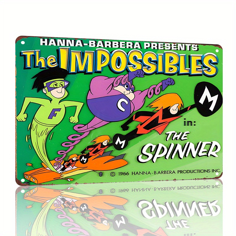 Vintage Collectible Tins - Hanna-Barbera The Impossibles: Spinner Vintage metalen