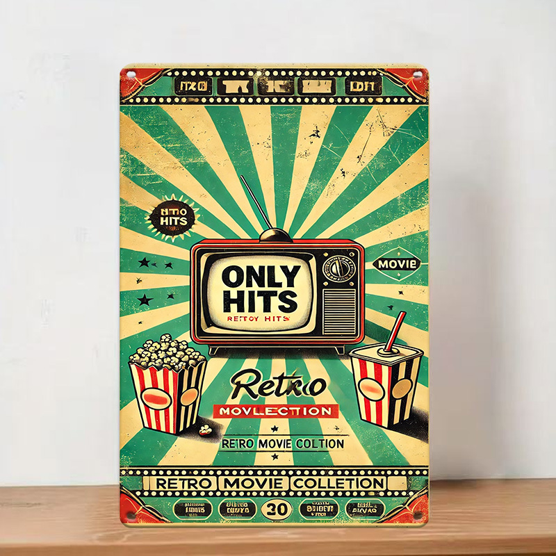Vintage Collectible Tins - Retro Movie Collection Poster Vintage metalen