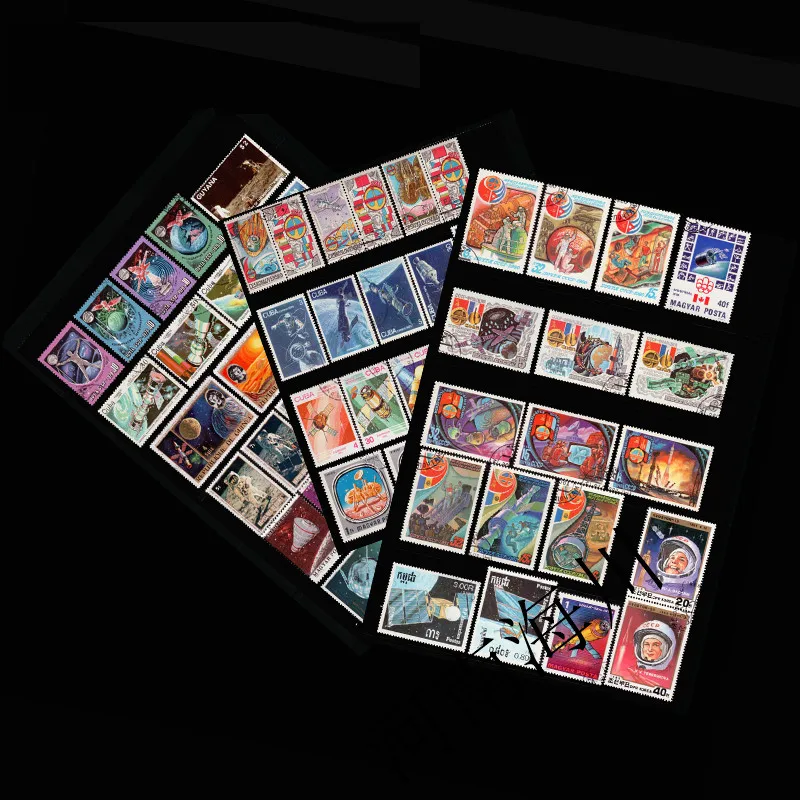 Collectible Vintage Postage Stamps - 100 verschillende buitenruimte-stempels Echte gebruikte postzegels