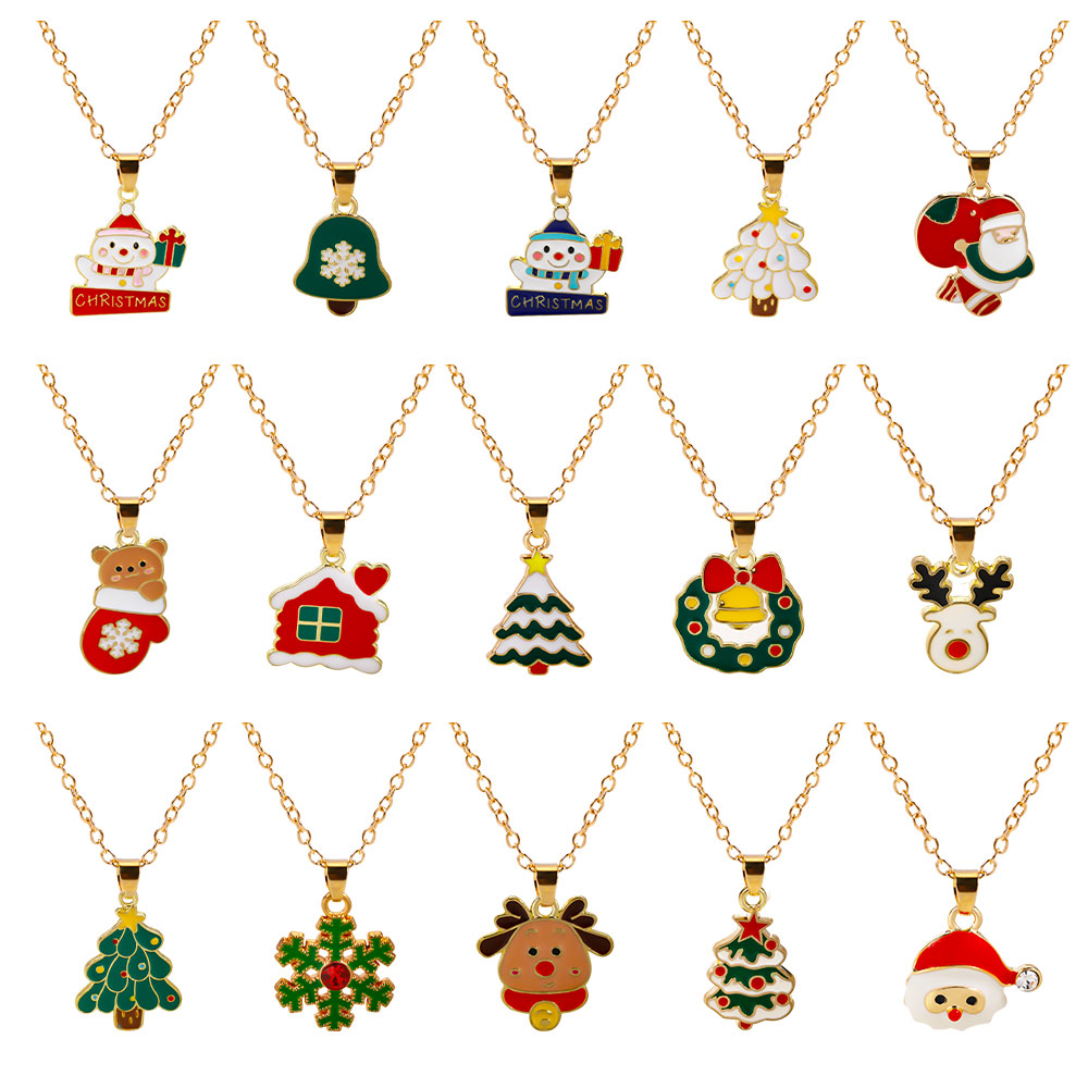 Vintage Collectible Santa - 33 Stijlen Kerst Collectie Ketting Candy
