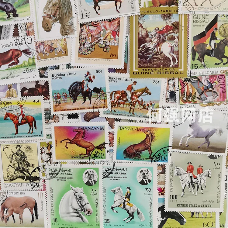 100 verschillende paardenpostz - Collectible Vintage Postage Stamps recensie en prijs