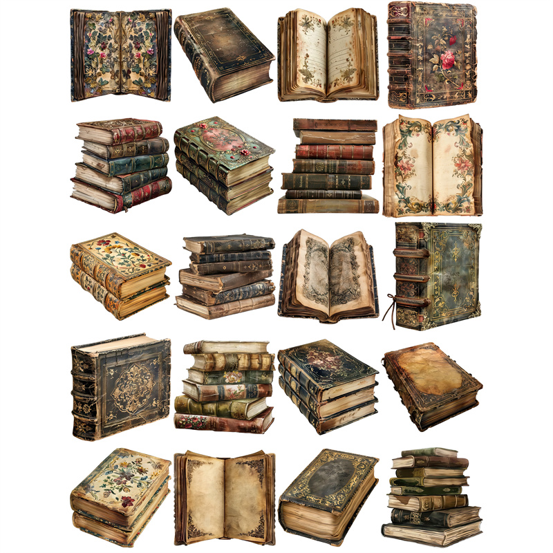 20 stks/pak Vintage Boeken Sti - Vintage Collectible Books recensie en prijs