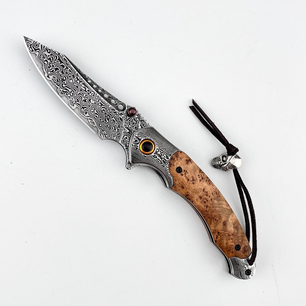 Hoogwaardig damastpatroon vouw - Vintage Collectible Knives recensie en prijs