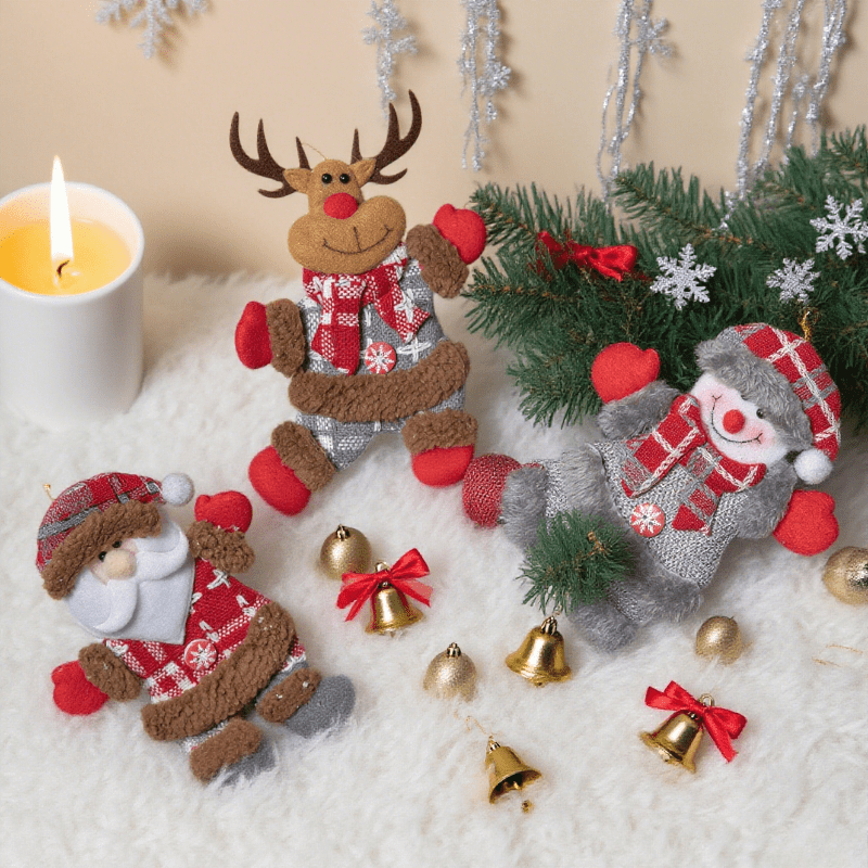 3-delige set willekeurig gesti - Vintage Collectible Santa recensie en prijs