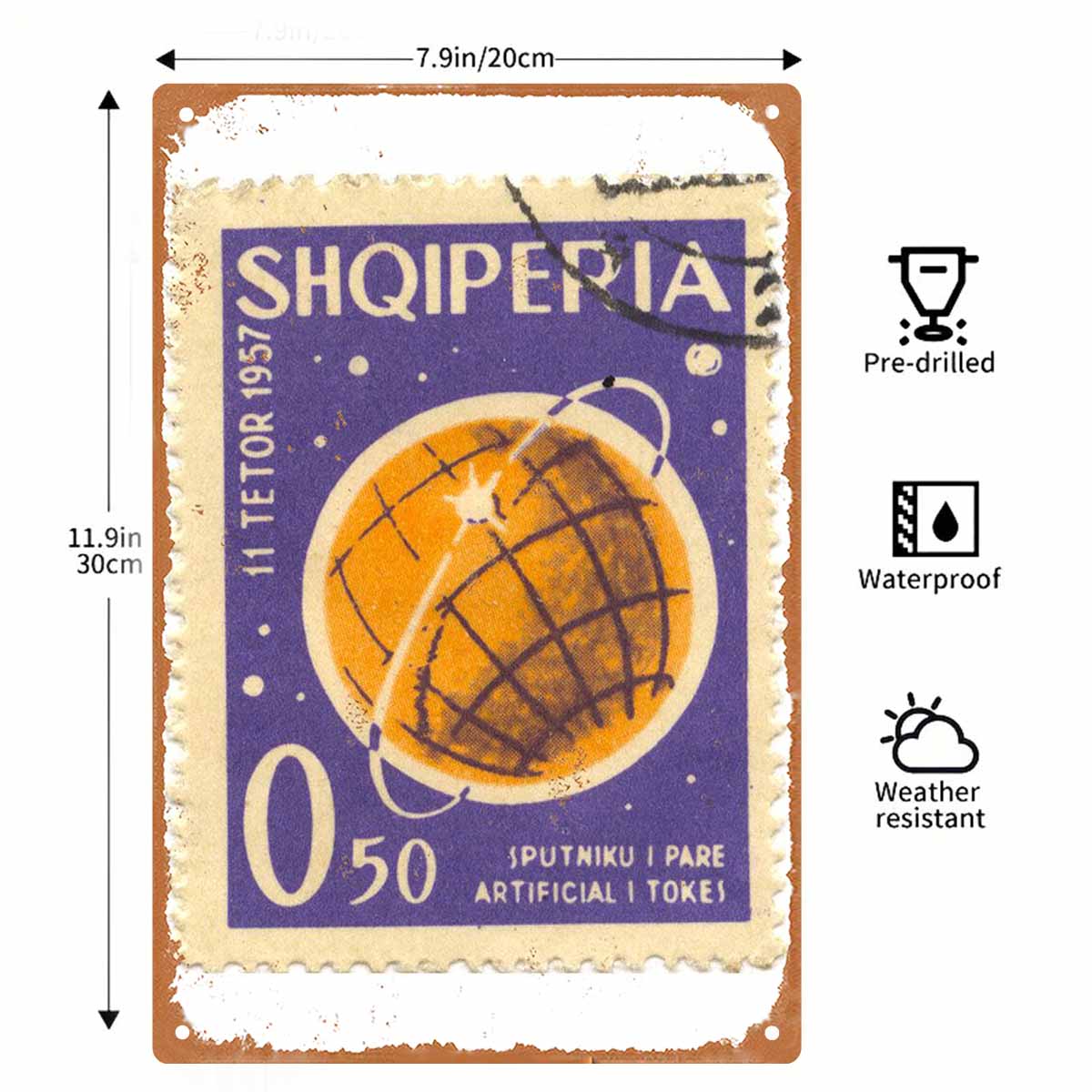 2D FLAT 1pc Vintage Albanië 19 - Collectible Vintage Postage Stamps recensie en prijs