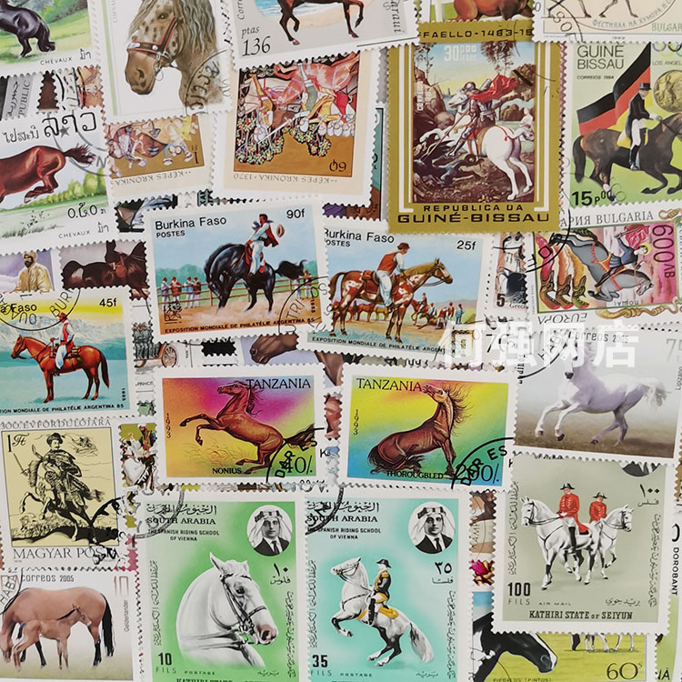 100 verschillende paardenzegel - Collectible Vintage Postage Stamps recensie en prijs