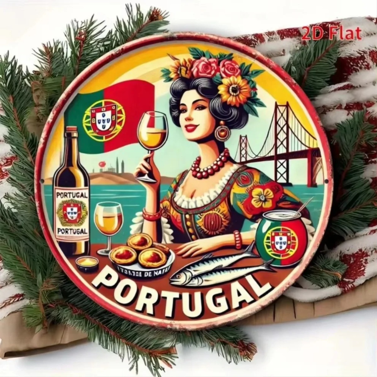 Vintage retro ronde metalen bl - Vintage Collectible Tins recensie en prijs
