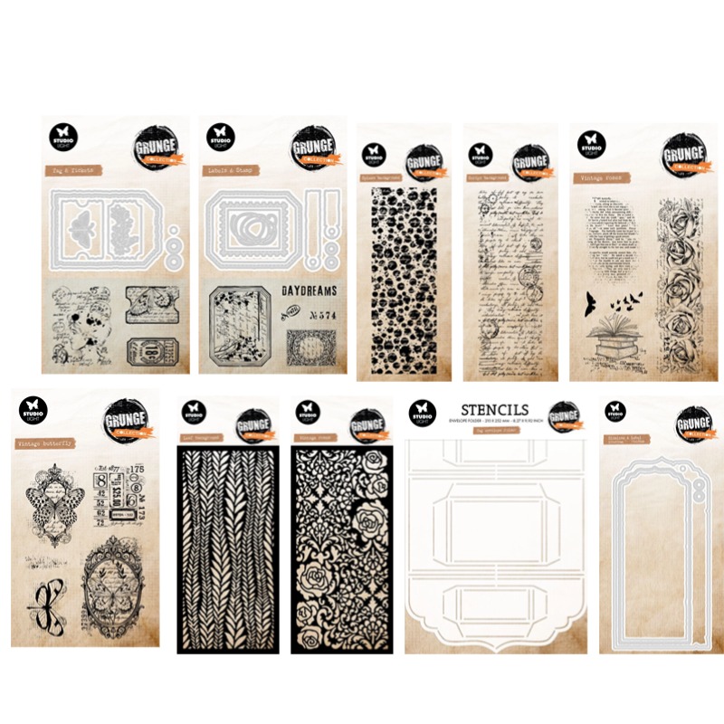 Tag Envelop Grunge Collectie V - Vintage Collectible Stamps recensie en prijs