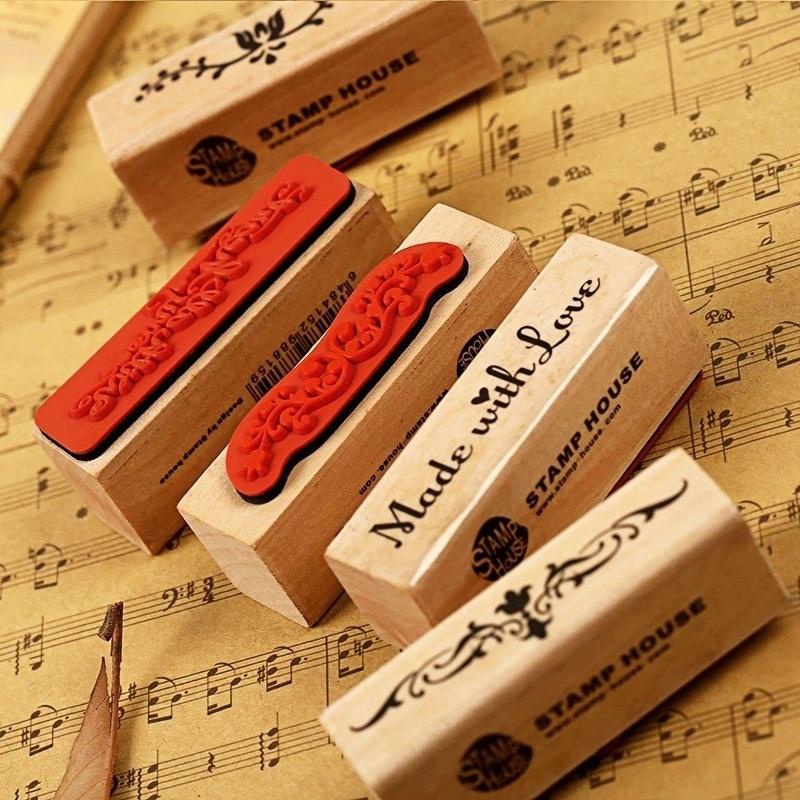 Vintage Strip Houten Rubberste - Vintage Collectible Stamps recensie en prijs