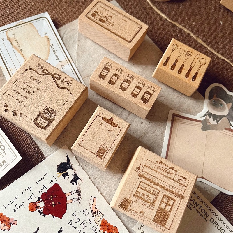 Maanlicht INS Vintage Koffie T - Vintage Collectible Stamps recensie en prijs
