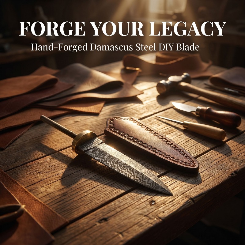 Vintage Damascus staal theemes - Vintage Collectible Knives recensie en prijs