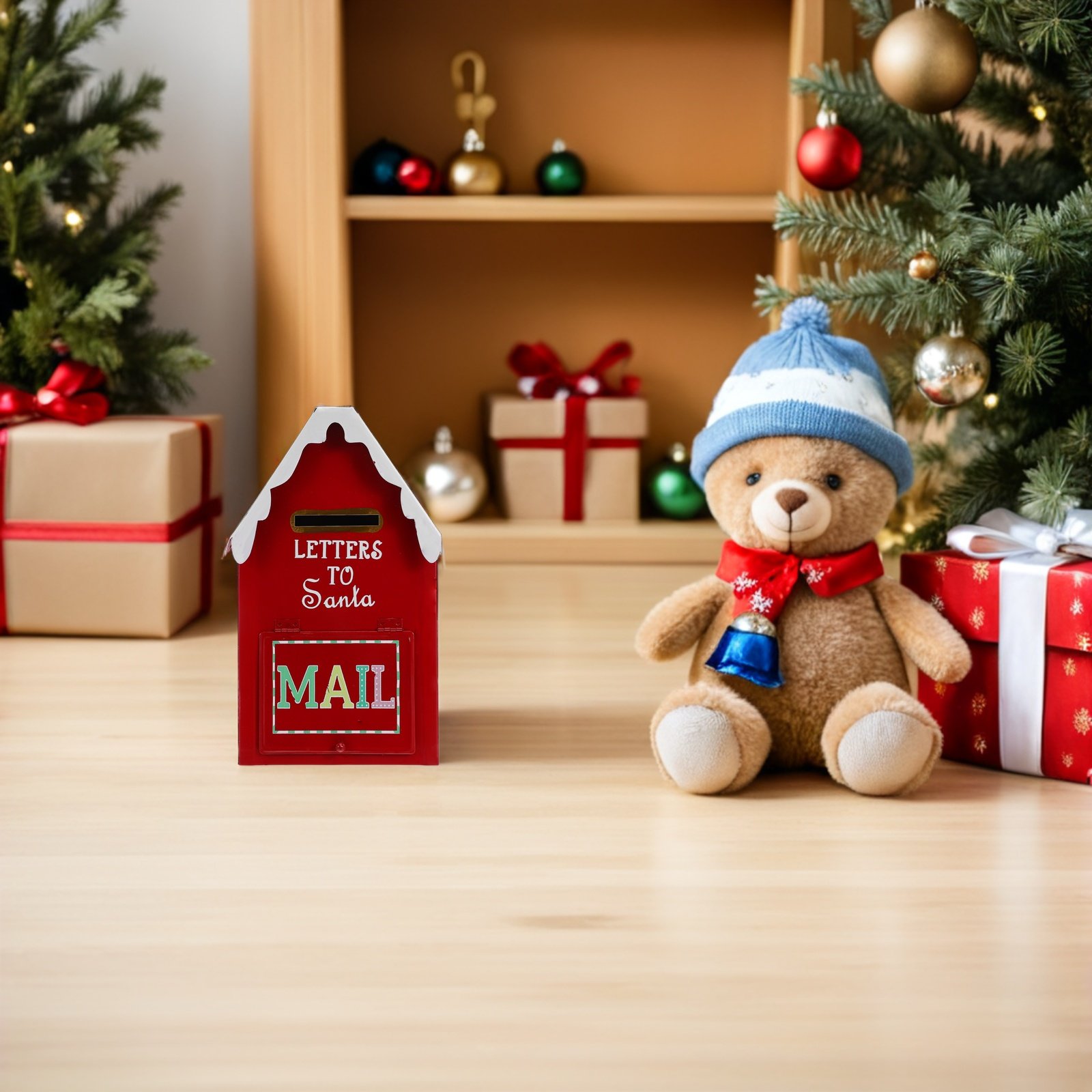 Kerstman-brievenbus, metalen r - Vintage Collectible Santa recensie en prijs