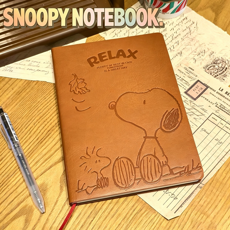 Vintage Snoopy A5 lederen noti - Vintage Collectible Books recensie en prijs